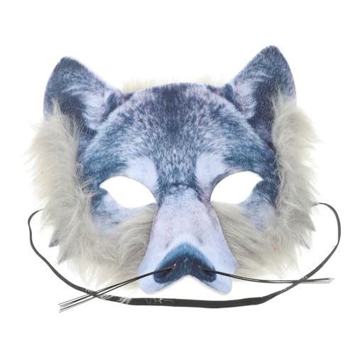 KOMBIUDA Maskenmaske Pelzige Halloween-tiermaske Dekorative Maske Für Party 1 Stück von KOMBIUDA