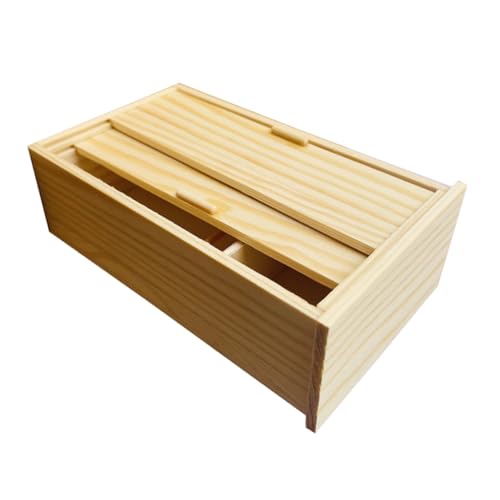 KOMBIUDA Realistic Dollhouse Furniture für Kreatives Stabiler Holzschrank für Sammler für Anlässe Lichtgelb von KOMBIUDA