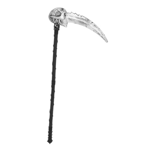 KOMBIUDA Realistische Halloween Sense Requisite Cosplay Zubehör Silberfarbene Gruselige für Kostümparty und Bühnenauftritte Geeignet für Jugendliche und Erwachsene von KOMBIUDA
