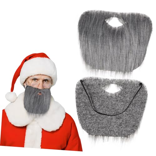 KOMBIUDA Realistischer Weihnachtsmann Maske Verstellbar Flauschig Polyester Kostüm Weihnachtsfeier Cosplay Party Zubehör Weihnachtsmann Kostüm Accessoire KOMBIUDA Realistischer Weihnachtsmann Maske Verstellbar Flauschig Polyester Kostüm Weihnachtsfeier Cosplay Party Zubehör Weihnachtsmann Kostüm Accessoire von KOMBIUDA