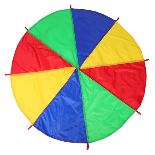 KOMBIUDA Regenbogen-Regenschirm Für Kinder Mehrfarbiger Spielzeug-Regenschirm Mit Griffen Geeignet Für Partyspiele Im Freien Und Kooperative Aktivitäten KOMBIUDA Regenbogen-Regenschirm Für Kinder Mehrfarbiger Spielzeug-Regenschirm Mit Griffen Geeignet Für Partyspiele Im Freien Und Kooperative Aktivitäten von KOMBIUDA
