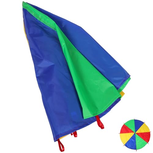 KOMBIUDA Regenschirm Regenbogen Schirm Farbenfrohes Spielzeuge für draußen Außen Kindergarten Spiele Lernaktivitäten für Lernspielzeug für Vorschulkinder Stoff KOMBIUDA Regenschirm Regenbogen Schirm Farbenfrohes Spielzeuge für draußen Außen Kindergarten Spiele Lernaktivitäten für Lernspielzeug für Vorschulkinder Stoff von KOMBIUDA