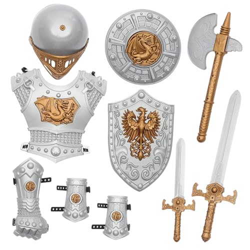 KOMBIUDA Ritter Kostüm Teilig Mittelalter Cosplay Party Halloween Verkleidung Zubehör Jungen Mädchen Bühnenperformance KOMBIUDA Ritter Kostüm Teilig Mittelalter Cosplay Party Halloween Verkleidung Zubehör Jungen Mädchen Bühnenperformance von KOMBIUDA