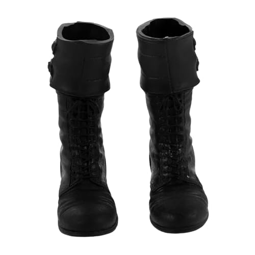 KOMBIUDA Scale Puppenschuhe Militärische Lange Stiefel für Bjd Figuren Realistische Miniatur Stoffschuhe mit Direkt-einschub-Design Strapazierfähige Puppenstiefel für Sammler und von KOMBIUDA