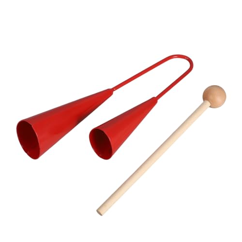 KOMBIUDA Schlagzeug Handschlagglocken Unterrichtsinstrumente Lernspielzeug Für Vorschulkinder Musikalisches Musikalische Handglocke Musikhandglocken Eisen Black von KOMBIUDA