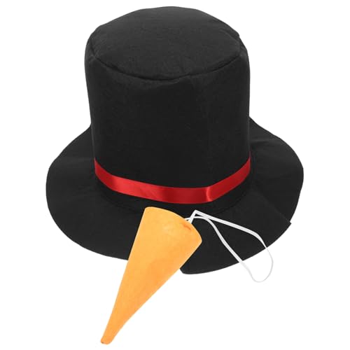 KOMBIUDA Schneemann Hut mit Nase Wiederverwendbarer Cosplay Kopfschmuck für Dekoration und Schneemann Kostüm für Winterfest Fotorequisiten KOMBIUDA Schneemann Hut mit Nase Wiederverwendbarer Cosplay Kopfschmuck für Dekoration und Schneemann Kostüm für Winterfest Fotorequisiten von KOMBIUDA