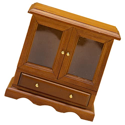 KOMBIUDA Schrankmodell für kinderspielzeug spielsachen Kid Toys Miniatur Puppenhaus landschaftsbau mini interessante Mini-Hausdekoration hölzern Brown KOMBIUDA Schrankmodell für kinderspielzeug spielsachen Kid Toys Miniatur Puppenhaus landschaftsbau mini interessante Mini-Hausdekoration hölzern Brown von KOMBIUDA