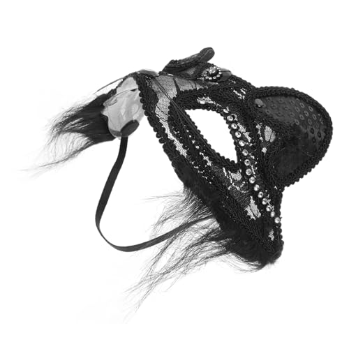 KOMBIUDA Schwarze Katzenmaske Halloween Kostüm Masquerade Tiergesicht Maskenball Party Zubehör für Damen und Herren Leicht Anzuziehen Auffälliges Design für Karneval und Fasching KOMBIUDA Schwarze Katzenmaske Halloween Kostüm Masquerade Tiergesicht Maskenball Party Zubehör für Damen und Herren Leicht Anzuziehen Auffälliges Design für Karneval und Fasching von KOMBIUDA
