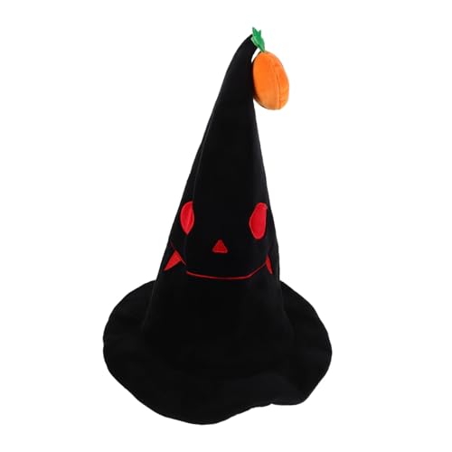 KOMBIUDA Schwarzer Hexenhut mit Kürbisanhänger Halloween Kostüm für Damen und Bequemer Sitz Vielseitig für Party Karneval Cosplay und Bühnenauftritte KOMBIUDA Schwarzer Hexenhut mit Kürbisanhänger Halloween Kostüm für Damen und Bequemer Sitz Vielseitig für Party Karneval Cosplay und Bühnenauftritte von KOMBIUDA
