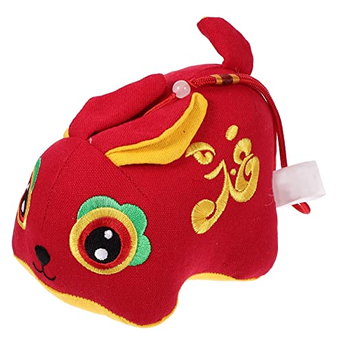KOMBIUDA Segnen Kaninchen Puppe Jahr Der Hasenpuppe Ausgestopft Kaninchen-Maskottchen-Puppe Plüsch Haustier Chinesische Neujahrskaninchenpuppe Neujahr Stoff Rot KOMBIUDA Segnen Kaninchen Puppe Jahr Der Hasenpuppe Ausgestopft Kaninchen-Maskottchen-Puppe Plüsch Haustier Chinesische Neujahrskaninchenpuppe Neujahr Stoff Rot von KOMBIUDA