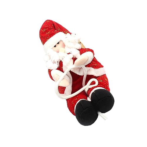 KOMBIUDA Seilklettern Weihnachtsmann Weihnachten Ornamente Weihnachtswanddekoration Dekorationen Santa Kletterseil Im Freien Christbaumschmuck Weihnachtsmann Kletterleiter Stoff von KOMBIUDA