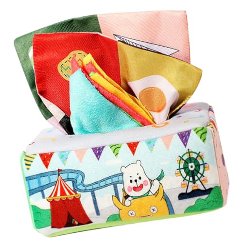 KOMBIUDA Sensory Tissue Box aus Leichtem mit Knisternden Geräuschen Farbenfrohem Design und Ziehfunktion Fördert Hand Auge Koordination Kreativität und Logisches für Jahr KOMBIUDA Sensory Tissue Box aus Leichtem mit Knisternden Geräuschen Farbenfrohem Design und Ziehfunktion Fördert Hand Auge Koordination Kreativität und Logisches für Jahr von KOMBIUDA