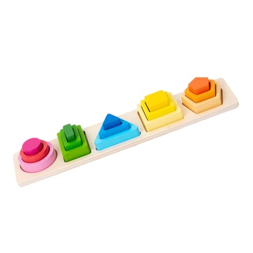 KOMBIUDA Kinder Holz Geometrische Blöcke 5 Sets Form Passenden Pädagogisches Spielzeug Für Kinder Im Vorschulalter KOMBIUDA Kinder Holz Geometrische Blöcke 5 Sets Form Passenden Pädagogisches Spielzeug Für Kinder Im Vorschulalter von KOMBIUDA