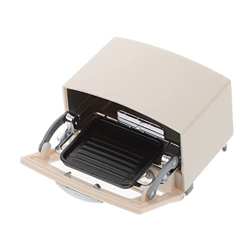 KOMBIUDA Shiwan Miniaturofen Kleinkindermöbel Miniofen Puppenhausmöbel Puppenhausofen Miniatur Puppenhausmöbel Backofen Für Spielofen Für Kunststoff Beige von KOMBIUDA