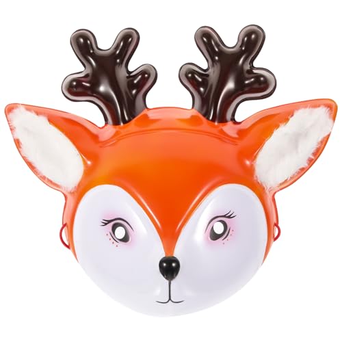 KOMBIUDA Sika Deer Dragon Tier Deer Head Party Dress Up halloween masken halloweenmaske Neuheit Tiermaske Halloween-Hirschmaske für Party Hirsch Masken Kunststofffilz KOMBIUDA Sika Deer Dragon Tier Deer Head Party Dress Up halloween masken halloweenmaske Neuheit Tiermaske Halloween-Hirschmaske für Party Hirsch Masken Kunststofffilz von KOMBIUDA