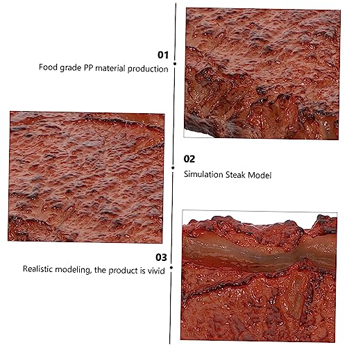 KOMBIUDA Simulation Steak Kunststoff Steak Modell Dekorative Attrappe für Küchen Deko und Grill Zubehör Lebensechte Fake Lebensmittel Requisite KOMBIUDA Simulation Steak Kunststoff Steak Modell Dekorative Attrappe für Küchen Deko und Grill Zubehör Lebensechte Fake Lebensmittel Requisite von KOMBIUDA