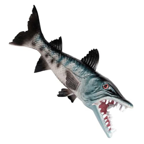 KOMBIUDA Simulation Wolf Fisch Spielzeug Aquarium Dekoration Künstlicher Fischtank Ornament Realistisch für Kinder Lernspielzeug für Aquarien von KOMBIUDA