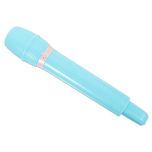 KOMBIUDA Simulationsmikrofonmodell Aufkleber Für Instrumentenzubehör Kinderkostüme Säulenspielzeug Modell Elektronisches Echo-mikrofon- Blue Plastik von KOMBIUDA