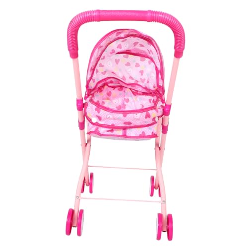 KOMBIUDA Simulierter Babywagen Kinderwagen für Puppen Puppenwagen Rollenspielwagen für Puppen Babypuppenwagen Kinderwagenspielzeug Kinderwagen Oxford-Stoff Rosa KOMBIUDA Simulierter Babywagen Kinderwagen für Puppen Puppenwagen Rollenspielwagen für Puppen Babypuppenwagen Kinderwagenspielzeug Kinderwagen Oxford-Stoff Rosa von KOMBIUDA