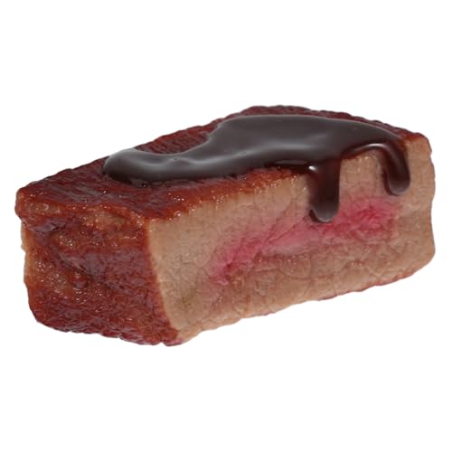 KOMBIUDA Künstliche Steak-Dekoration Realistisches Rindfleischornament Als Fotorequisite Dekoratives Kunstfleisch Für Spielküche Lebensmittelsimulation Mit Feiner Verarbeitung KOMBIUDA Künstliche Steak-Dekoration Realistisches Rindfleischornament Als Fotorequisite Dekoratives Kunstfleisch Für Spielküche Lebensmittelsimulation Mit Feiner Verarbeitung von KOMBIUDA