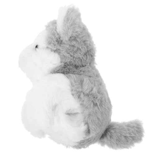KOMBIUDA Slap-Bands mit Tiermotiven Elch Hund Plüsch Figuren knuddelig Halloween Toys Plush Toy silvesterparty Bänder mit Tiermuster PP Baumwolle Grey von KOMBIUDA