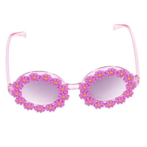 KOMBIUDA Sonnenbrille Sonnenblumen design UV schutz Biegsam Leicht für Mädchen Jungen Jahre Kreative Brillen deko für Party Straßenfotografie von KOMBIUDA