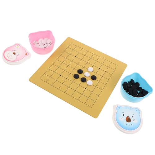 KOMBIUDA -Spiel-Sets Für Kinder: 24 cm Großes Doppelseitiges Brett – Spannendes Schachspiel Für Kleinkinder – Schachschale in Form Eines Cartoon-bären – Go-spielbrett Für Unterwegs KOMBIUDA -Spiel-Sets Für Kinder: 24 cm Großes Doppelseitiges Brett – Spannendes Schachspiel Für Kleinkinder – Schachschale in Form Eines Cartoon-bären – Go-spielbrett Für Unterwegs von KOMBIUDA
