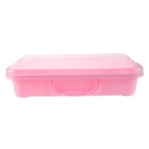 KOMBIUDA Stapelbare Kunstsandschalen aus Kunststoff Aktivitätstablett für Kleinkinder Sensorisches Kreativität Rosa für DIY Projekte und Perlenmalerei von KOMBIUDA