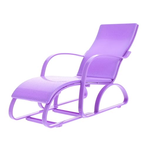 KOMBIUDA Mini Strandstuhl Strandstuhl Strandkorb Puppenmöbel Ornamente Für Mini Gartenmöbel Kinderliege Kinderspielzeug Für Draußen Spielzeughaus Außenstuhl Puppenhaus Dekoration Mini Stühle PVC von KOMBIUDA