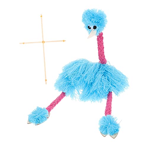 KOMBIUDA Straußenmarionette Tiermarionettenpuppenspielzeug Interaktives Plüschspielzeug Für Kinder Wiederverwendbares Material Glatte Oberfläche Lustige Ergänzung Für Puppentheater von KOMBIUDA