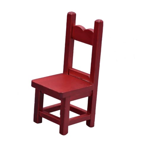 KOMBIUDA Stuhl Aus Mahagoni Mini-Stuhl-Modell Nachahmung Stuhlmodell Dolly- -Stuhl Spielhauszubehör Stuhlverzierung Mini-möbelstütze Miniatur-stuhlspielzeug Puppenhausmöbel Rot Holz KOMBIUDA Stuhl Aus Mahagoni Mini-Stuhl-Modell Nachahmung Stuhlmodell Dolly- -Stuhl Spielhauszubehör Stuhlverzierung Mini-möbelstütze Miniatur-stuhlspielzeug Puppenhausmöbel Rot Holz von KOMBIUDA