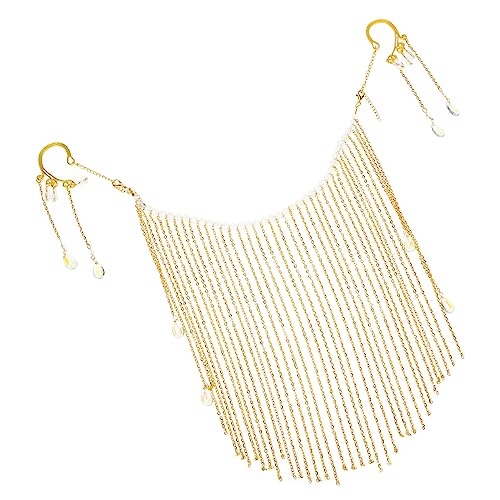 KOMBIUDA Tassel Kette Maske für Damen Gesichtsverzierung für Maskerade Cosplay Partys Retro Hanfu Gesichtskette mit Quasten Vielseitig Einsetzbar und von KOMBIUDA