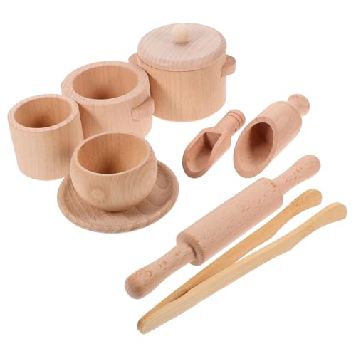 KOMBIUDA Zubehör Kinderküche Holz Nachmittagstee-Set Für Kinder Teeservice Set Für 1 Set Mit Puppenhaus Zubehör Pädagogisches Für Teeparty Und Rollenspiele Ideales Für Ädchen Und Jungen Ab 3 Jahren KOMBIUDA Zubehör Kinderküche Holz Nachmittagstee-Set Für Kinder Teeservice Set Für 1 Set Mit Puppenhaus Zubehör Pädagogisches Für Teeparty Und Rollenspiele Ideales Für Ädchen Und Jungen Ab 3 Jahren von KOMBIUDA