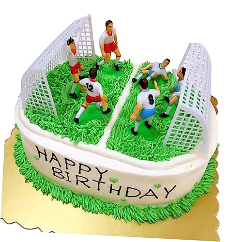 KOMBIUDA 8-teiliges Fußball-kuchen Satz Mit Spieler-motiven Tortendekoration Geburtstags-form-set Für Jungen von KOMBIUDA