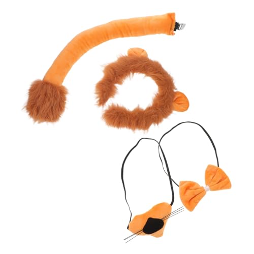 KOMBIUDA Tierkostüm mit Realistischem Stirnband und Fliege Detailgetreues Tier Cosplay für Halloween Karneval Geburtstagsfeiern und Tier-mottopartys von KOMBIUDA