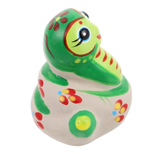 KOMBIUDA Tierstatue Tierfigur Handgefertigte Statue Dekoration deko Figur Dekorative Tiere Miniatur Schlangenstatue Schlangenstatuendekor Cartoon-Schlangenfiguren Schlamm Green KOMBIUDA Tierstatue Tierfigur Handgefertigte Statue Dekoration deko Figur Dekorative Tiere Miniatur Schlangenstatue Schlangenstatuendekor Cartoon-Schlangenfiguren Schlamm Green von KOMBIUDA