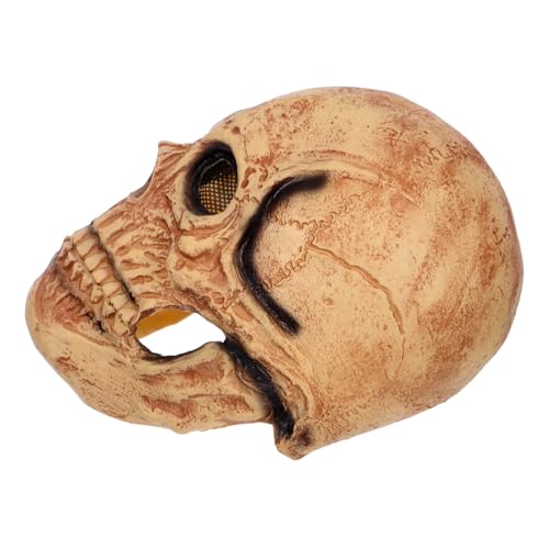 KOMBIUDA Totenkopfmaske Kopfbedeckung Halloween Partymaske Totenkopfkopf Kostümmaske Skelett Halloween Maske Beweglicher Skelettmaske Bewegliche von KOMBIUDA