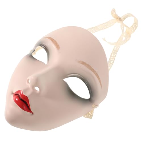 KOMBIUDA Traditionelle Chinesische Hanfu aus Kunststoff Handbemalt Komfortabel Voller Kunstvolles Design für Maskerade Halloween und Bühnenauftritte von KOMBIUDA