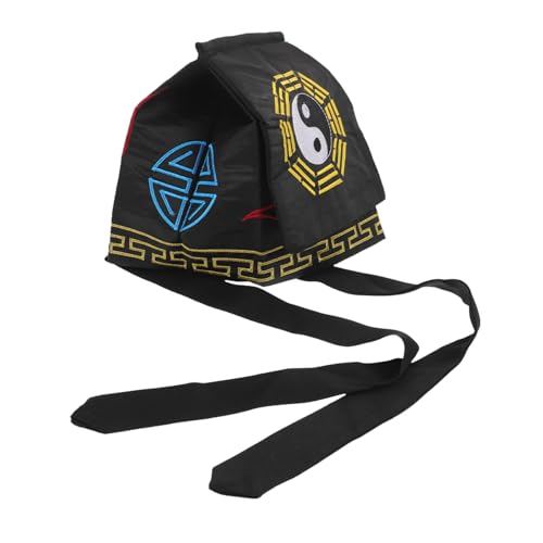 KOMBIUDA Traditioneller Chinesischer Taoistenhut Schwarz Unisex Cosplay Mütze für Halloween Ghost Festival Taichi Performance Zubehör für Kostüm und Bühnenauftritte KOMBIUDA Traditioneller Chinesischer Taoistenhut Schwarz Unisex Cosplay Mütze für Halloween Ghost Festival Taichi Performance Zubehör für Kostüm und Bühnenauftritte von KOMBIUDA
