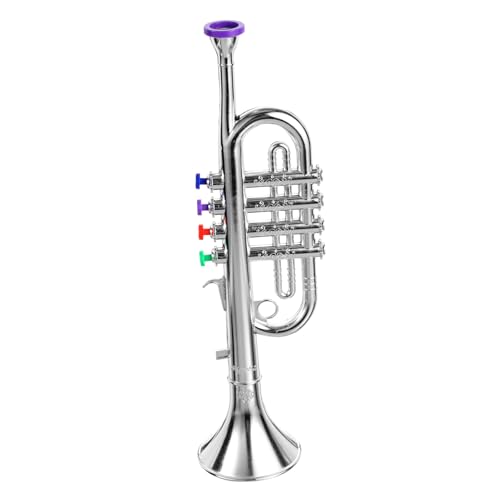 KOMBIUDA Trompete kinderinstrumente musikinstrumente trompete kindertrompete Trompeten Posaune musikalisches für Partygeschenke Plastik Silver KOMBIUDA Trompete kinderinstrumente musikinstrumente trompete kindertrompete Trompeten Posaune musikalisches für Partygeschenke Plastik Silver von KOMBIUDA