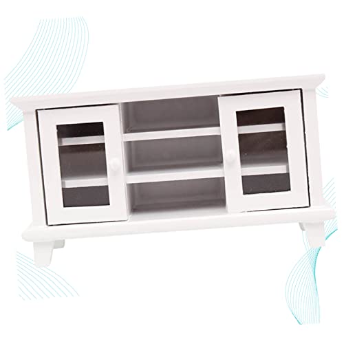 KOMBIUDA Tv-Schrank Aus Holz Wohnzimmermöbel Miniaturmöbel Weiß KOMBIUDA Tv-Schrank Aus Holz Wohnzimmermöbel Miniaturmöbel Weiß von KOMBIUDA