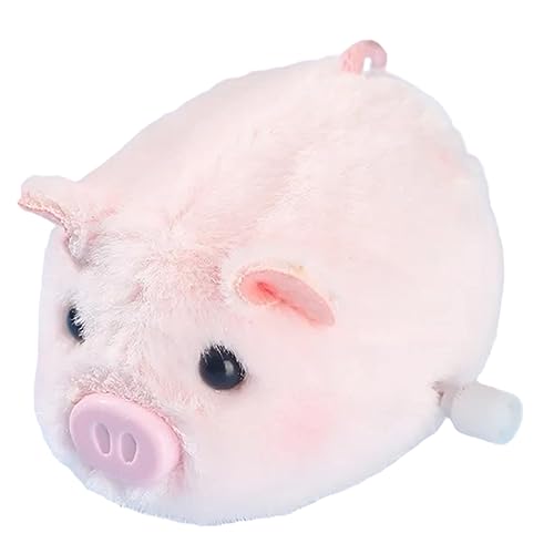 KOMBIUDA Decorative Wind up Pig Spielzeug Lustiges Schwingendes Plüschtier Für Mädchen Niedliches Interaktives Spielzeug Für Garten-Dekoration Und Spielspaß von KOMBIUDA