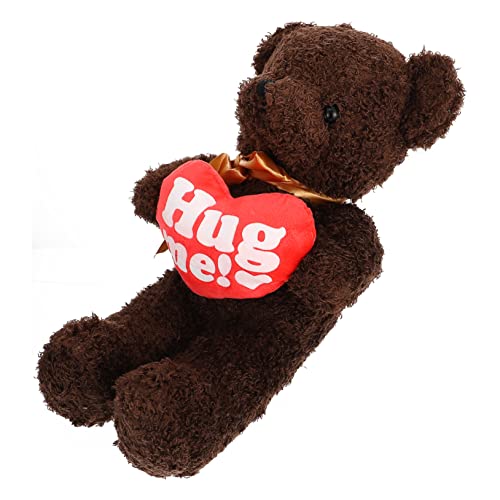 KOMBIUDA Valentinstag Plüschbärpuppe Cartoon-plüschtier Kuscheltier Für Kinder Und Dekoration von KOMBIUDA