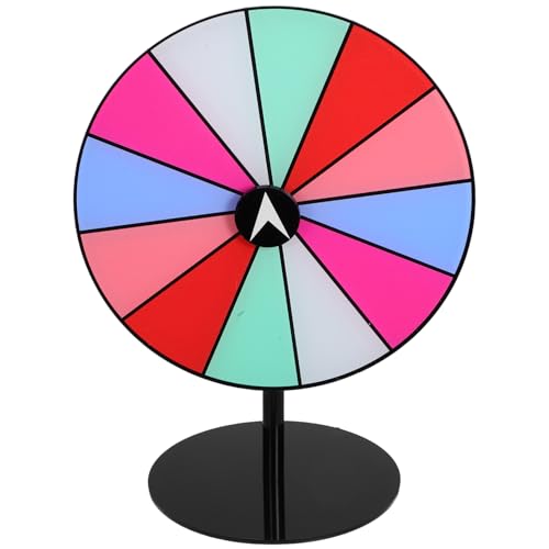 KOMBIUDA Unterhaltung Roulette Drehrad Aktivität Preise Rad Brettspiel Requisiten Preise Rad Tombola Rad Party Spiel Drehteller Drehpreis Rad Mit Basis Acryl von KOMBIUDA