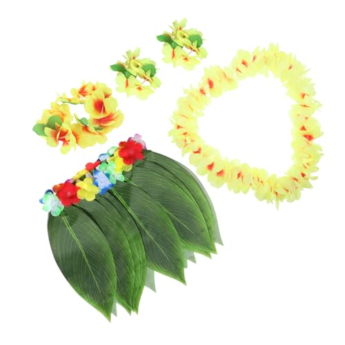 KOMBIUDA Verstellbarer Hawaiianischer Blätterrock mit Bunter Blumengirlande Realistische Tropische Dekoration Verstellbare und Komfortabel für Sommer Party und Bühnenauftritte KOMBIUDA Verstellbarer Hawaiianischer Blätterrock mit Bunter Blumengirlande Realistische Tropische Dekoration Verstellbare und Komfortabel für Sommer Party und Bühnenauftritte von KOMBIUDA