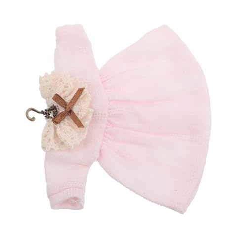KOMBIUDA Vintage Puppenkleid für Puppen Mini Rock mit Kleiderbügel für Puppenstuben Dekoration Süßes Outfit mit Spitzenkragen für Hochzeiten und Besondere Anlässe von KOMBIUDA