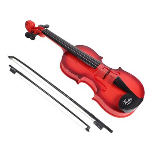 KOMBIUDA 1stück Kids Violin Toy Für Anfänger Spielbares Musikinstrument Vintage Design Für Zuhause Kindergarten Und Musikunterricht Kolophonium Fördert Musikalische Entwicklung Und von KOMBIUDA