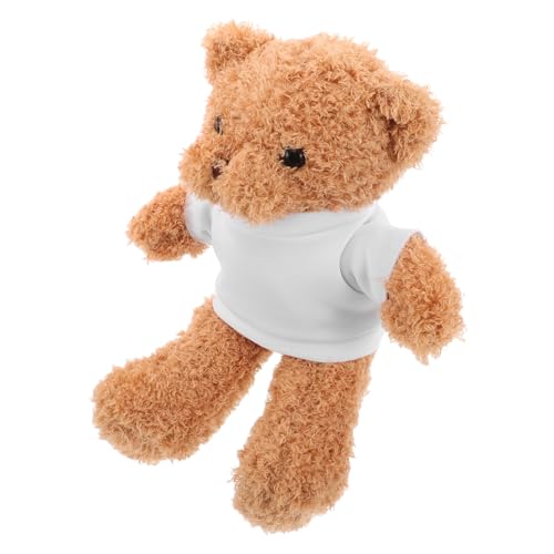 KOMBIUDA Wärmetransfer-teddybär Weicher Plüschbär Mit Leermem T-Shirt Für DIY-Sublimation Für Babypartys Geburtstage Weihnachten KOMBIUDA Wärmetransfer-teddybär Weicher Plüschbär Mit Leermem T-Shirt Für DIY-Sublimation Für Babypartys Geburtstage Weihnachten von KOMBIUDA