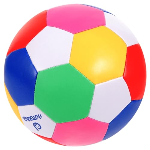 KOMBIUDA Pu Weicher Leiser Fußball Multifunktionaler Kleinkindfußball Weicher Fußball Kinderfußballspielzeug von KOMBIUDA