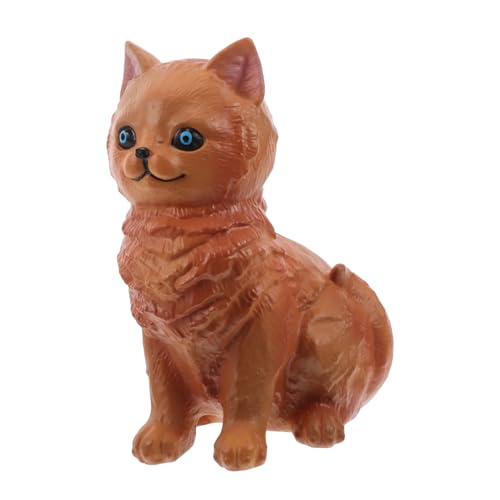 KOMBIUDA Weichplastik Katzenmodell Katzenteppiche Kaliko Katzen Katzen Gartendekoration Katzen Stofftiere Wackelköpfe Für Armaturenbretter Gewichtetes Katzen Stofftier Kleine von KOMBIUDA